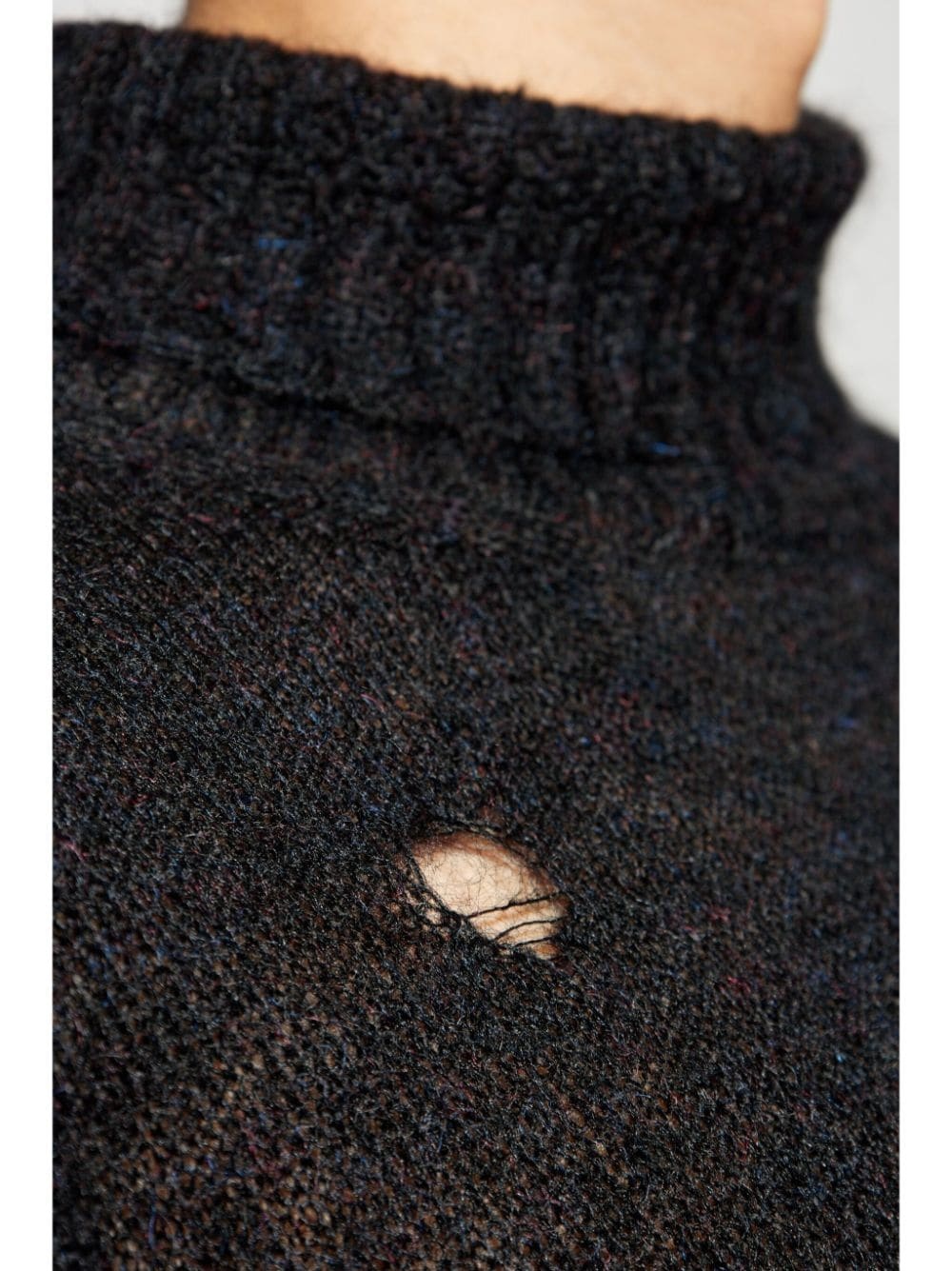 ripped-detailing jumper - 5