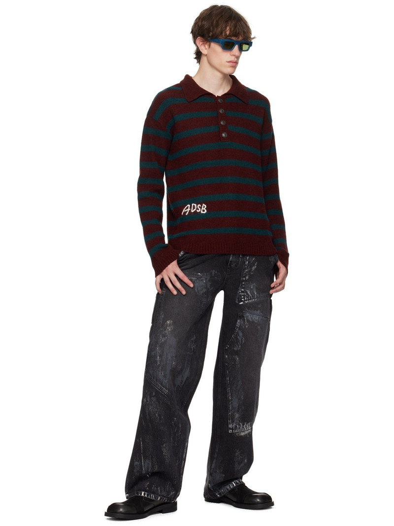 Andersson Bell Burgundy & Blue Stripe Sweater outlook