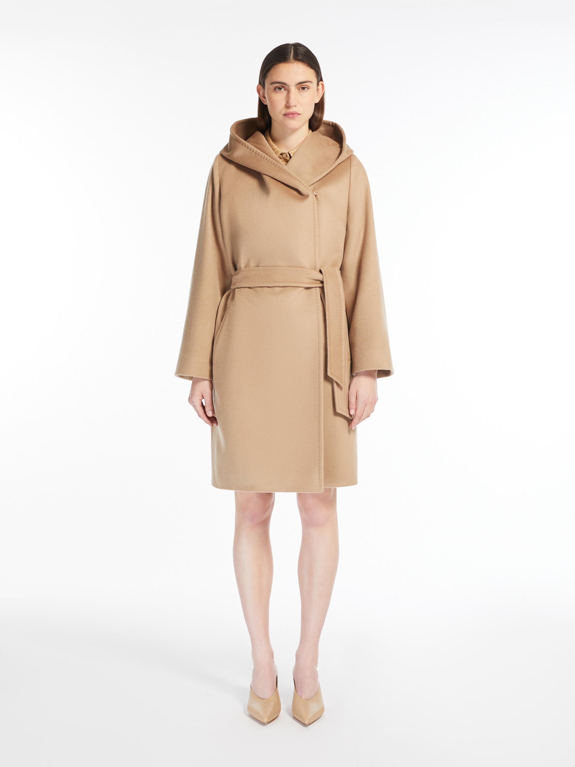 NEWMANG Hooded wool coat - 3