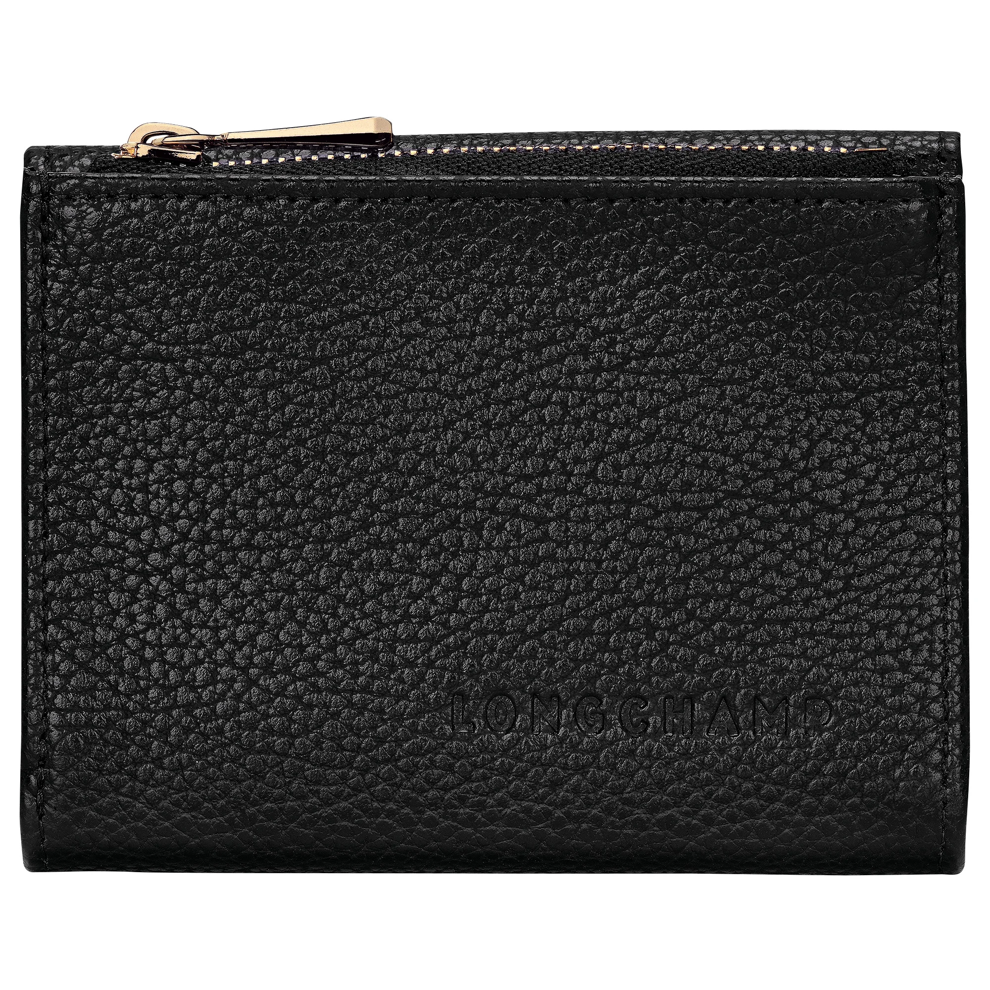 Le Foulonné Compact wallet Black - Leather - 1