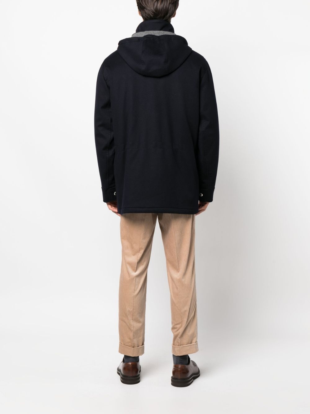 detachable hood padded coat - 4
