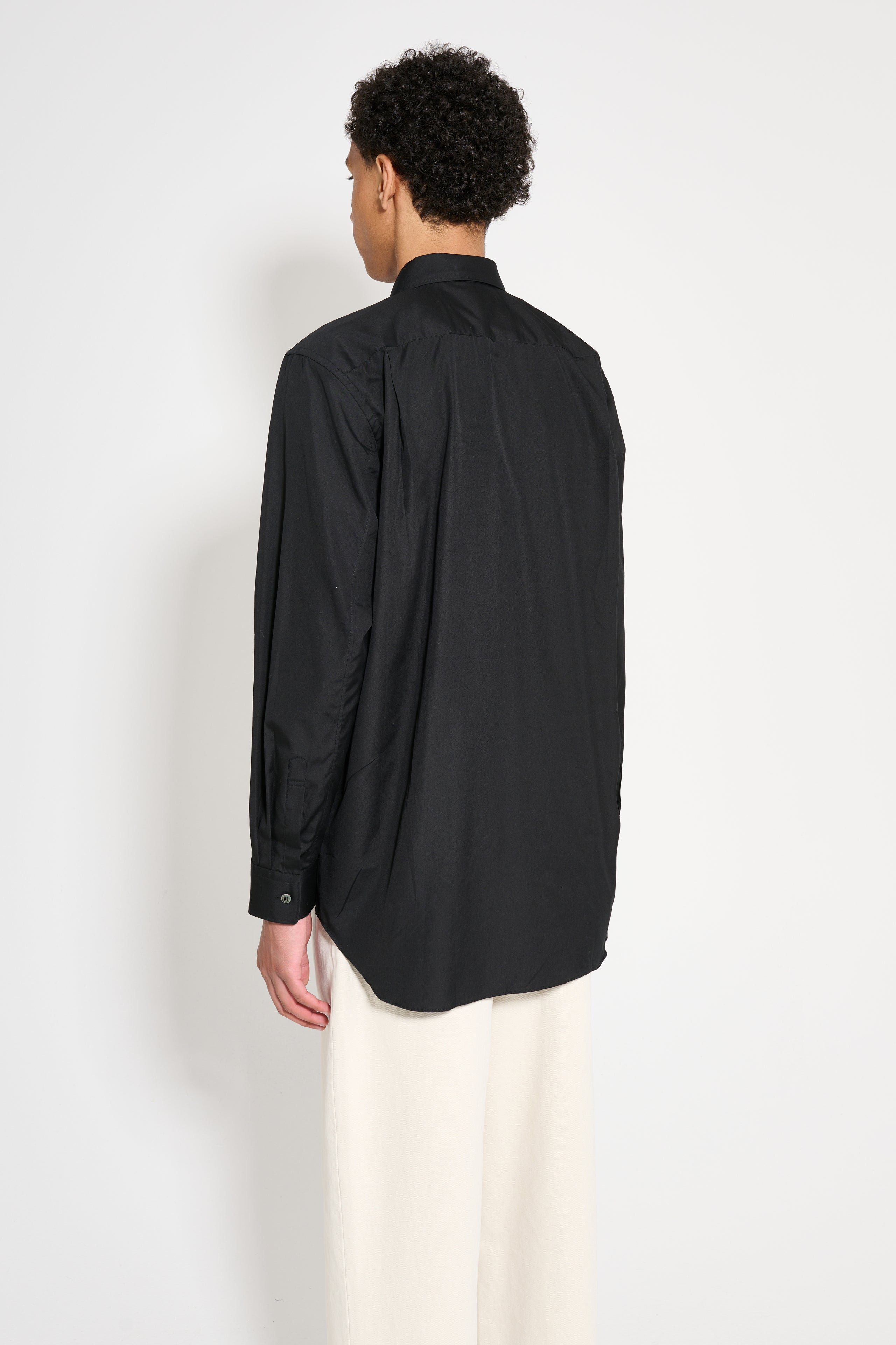 COMME DES GARÇONS PLAY SMALL HEART SHIRT BLACK - 3