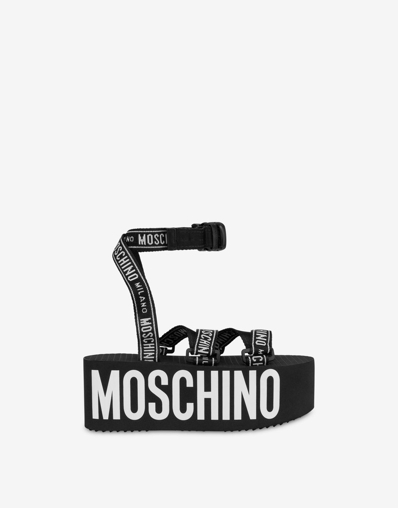 MAXI LOGO WEDGE SANDALS 2
