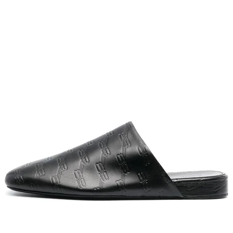 Balenciaga Leather Cosy BB Mules 'Black' 743926WB7221000 - 1