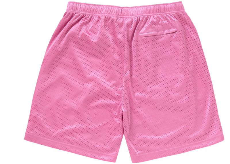 Supreme Supreme Small Box Baggy Mesh Short SS24 Pink outlook