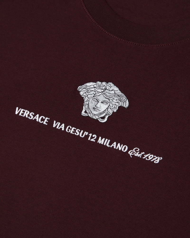 VERSACE Embroidered Medusa Milano T-Shirt outlook