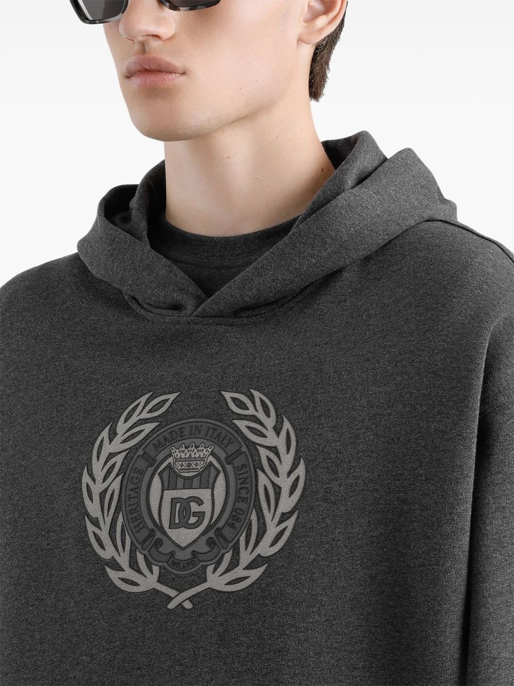 logo-print hoodie - 4