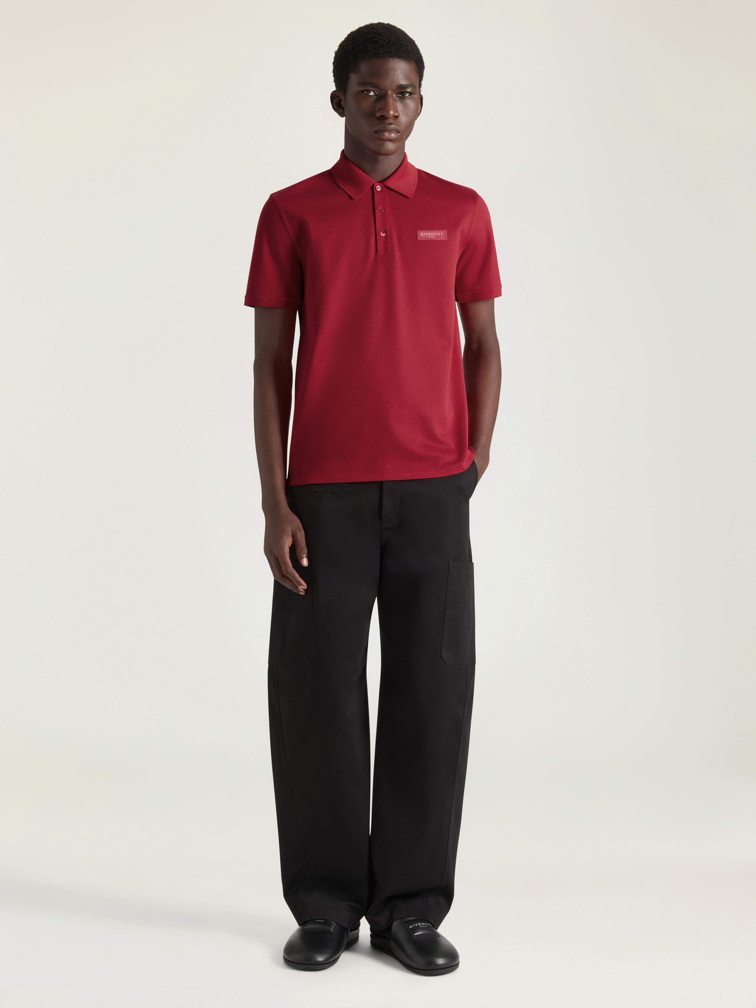 POLO IN COTTON WITH GIVENCHY PARIS GROS GRAIN - 2