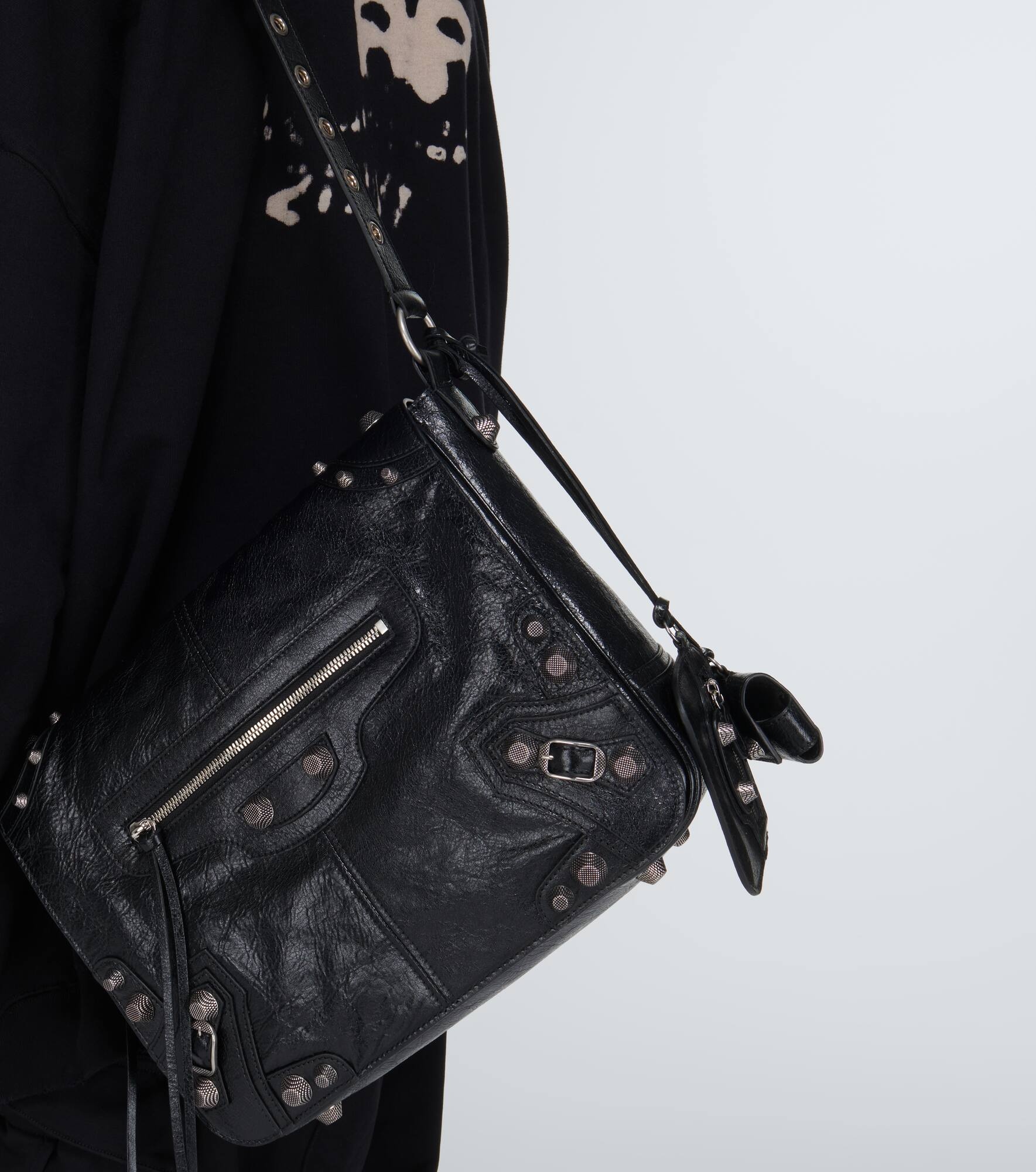 Le Cagole Medium leather shoulder bag - 3