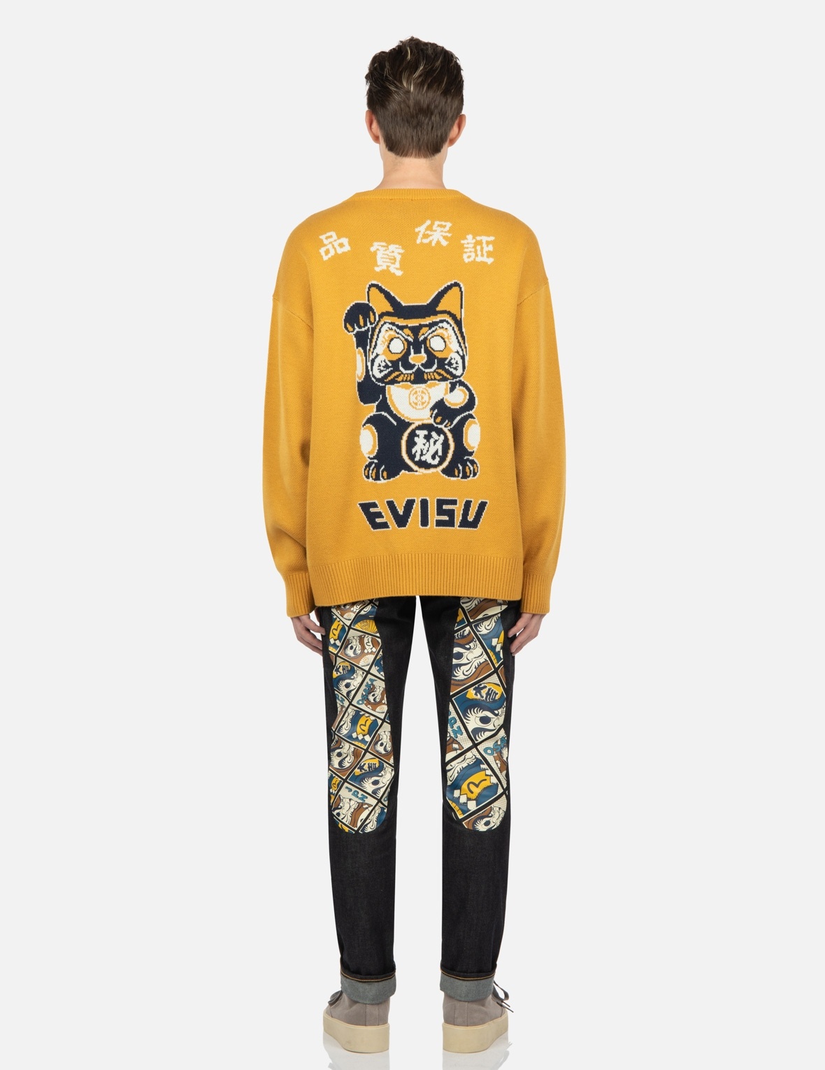 FORTUNE CAT INTARSIA-KNIT SWEATER - 5