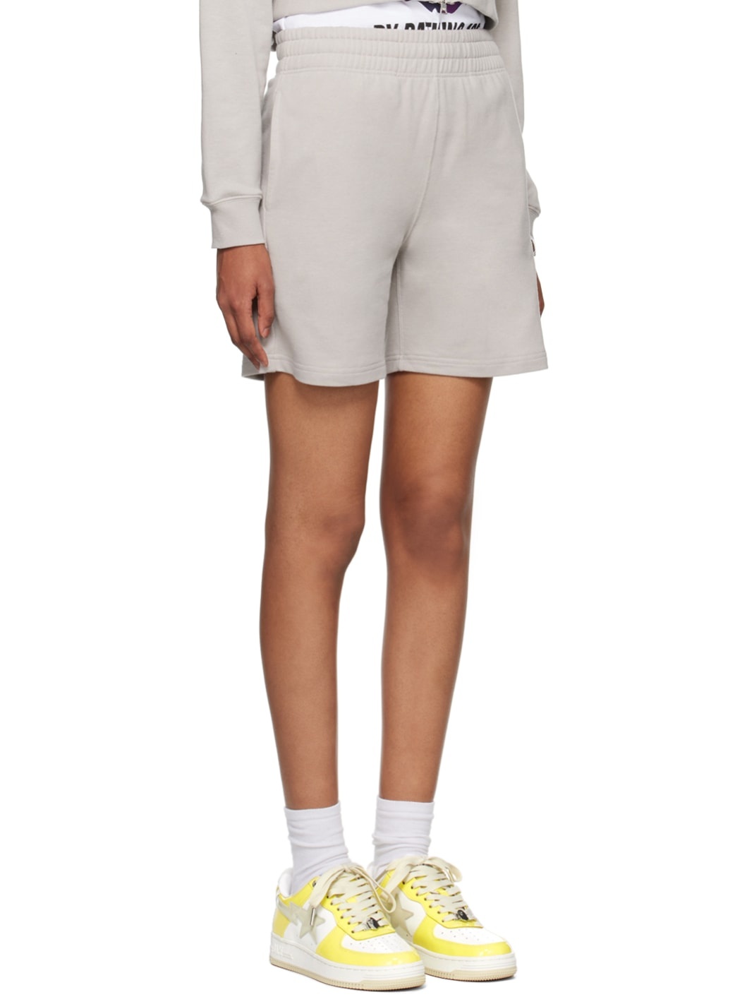 Gray Ape Head One Point Shorts - 2