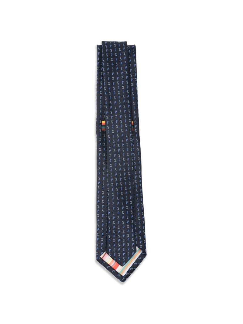 Paul Smith logo silk tie outlook