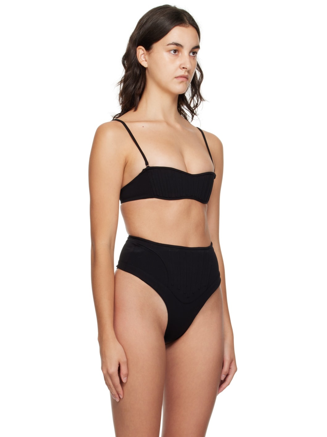Black Corset Bikini Top - 2