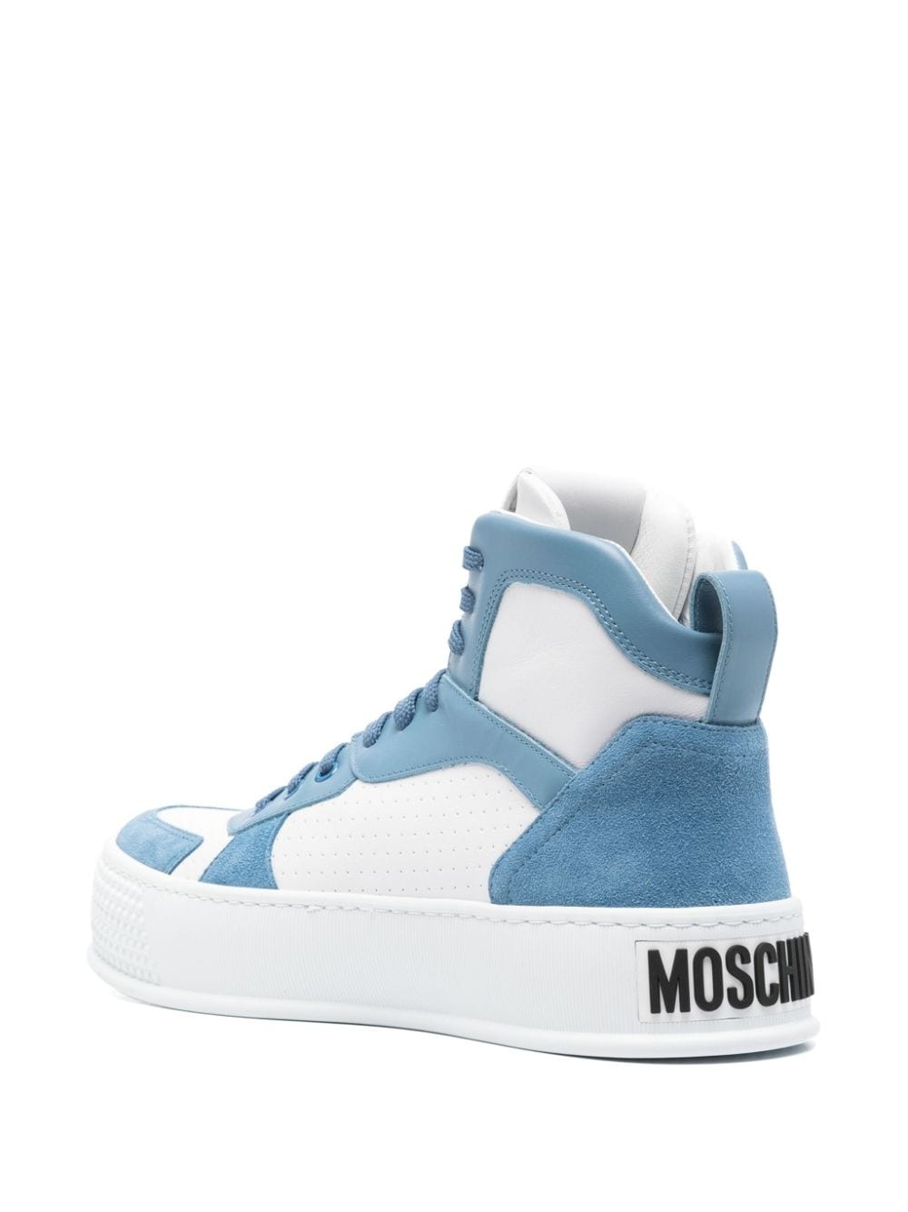 panelled high-top sneakers - 3