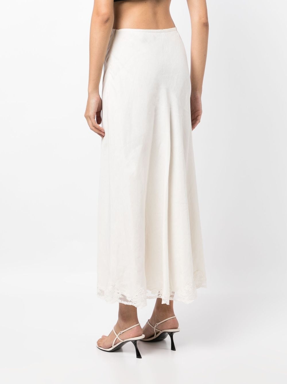 Crystal lace-detailing skirt - 4
