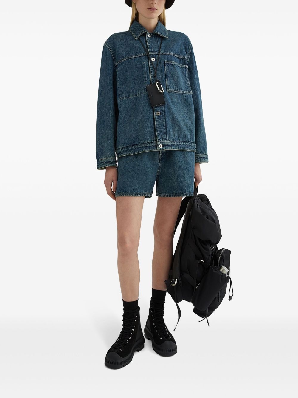 washed denim jacket - 2