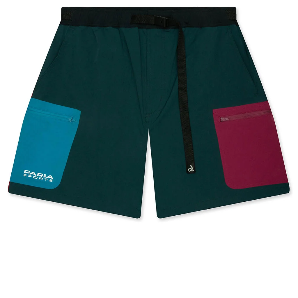 HARDLY HIKED RIPSTOP SHORTS - MALLARD GREEN - 1