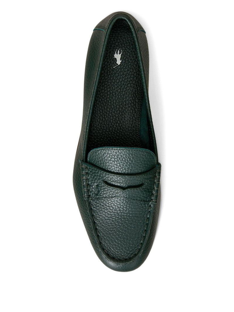 pebble leather loafers 4