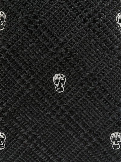 Alexander McQueen checked skull jacquard tie outlook