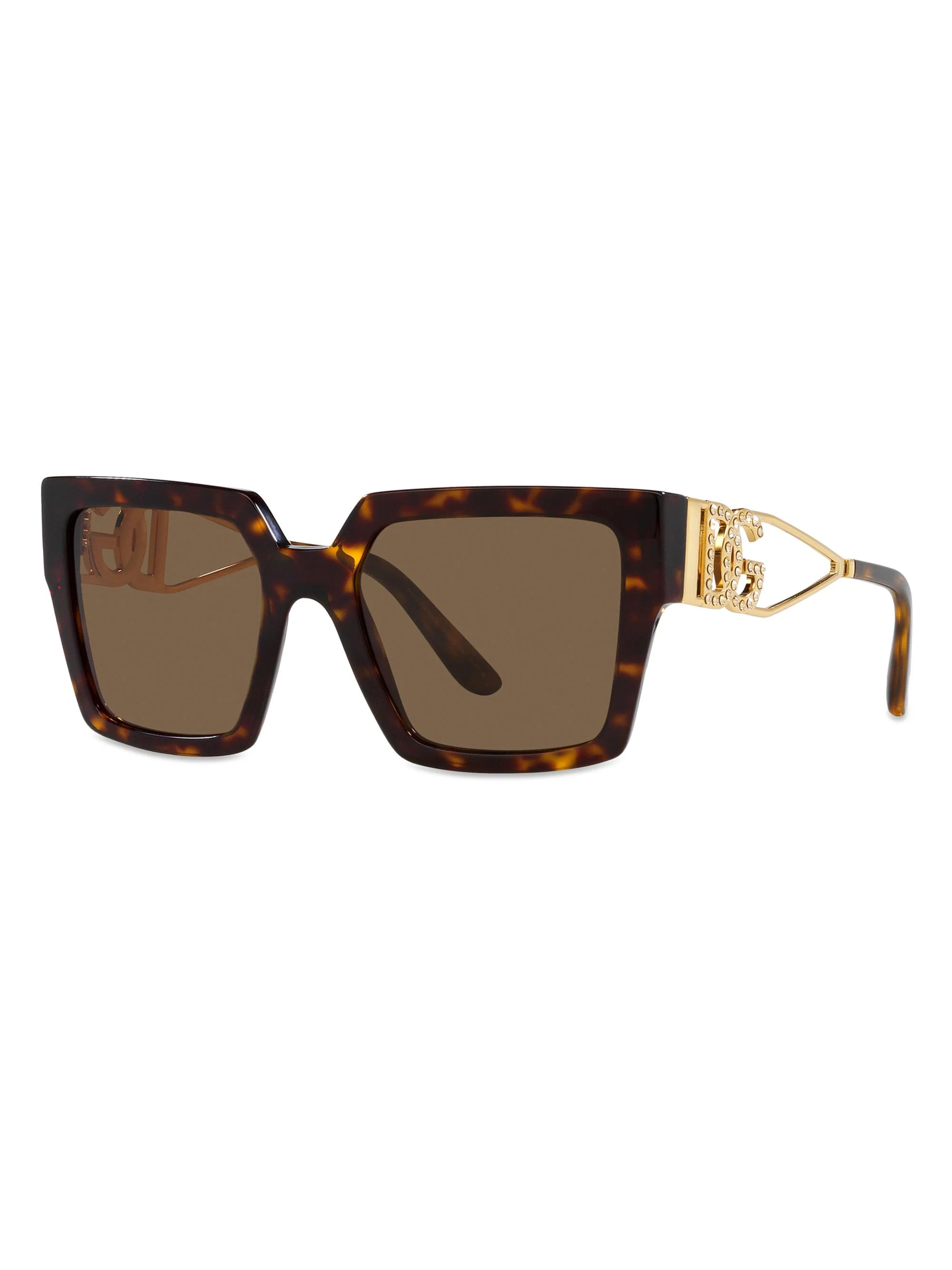 Women's 53MM Square Sunglasses - Havana - 1