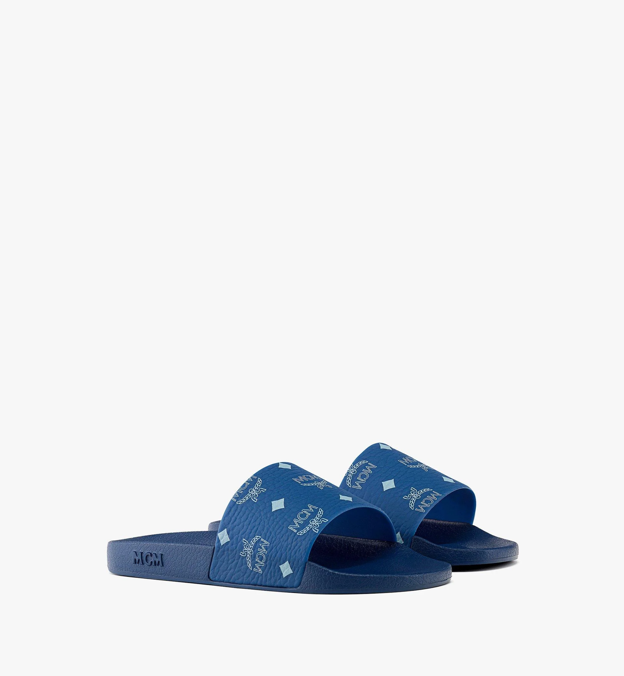 Monogram Print Rubber Slides - 1