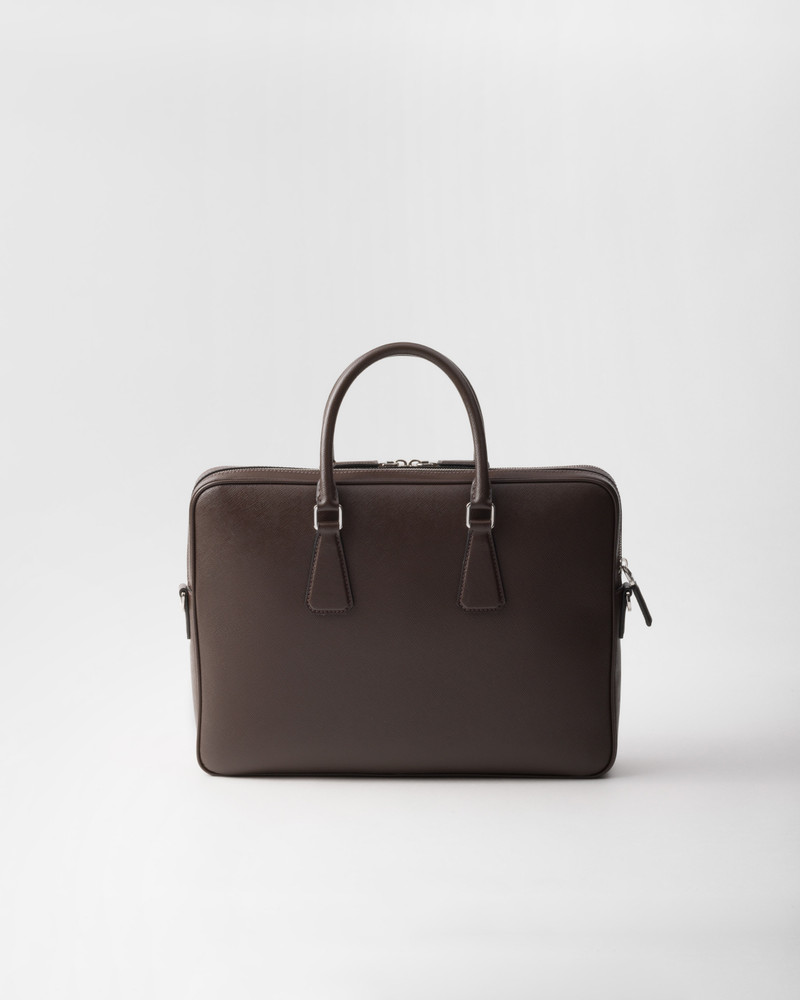 Saffiano leather briefcase 3
