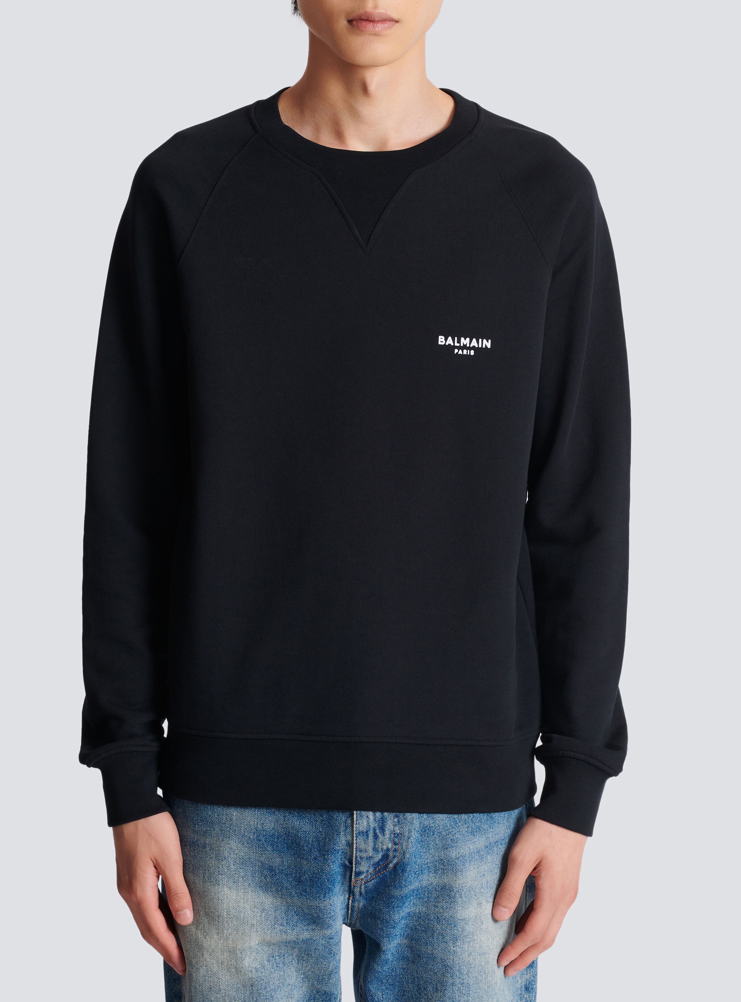 Balmain Paris flocked sweatshirt - 5