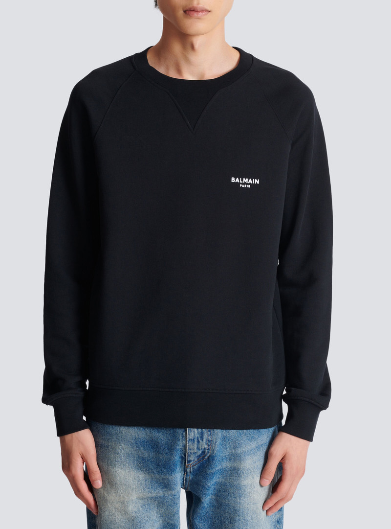 Balmain Paris flocked sweatshirt 5