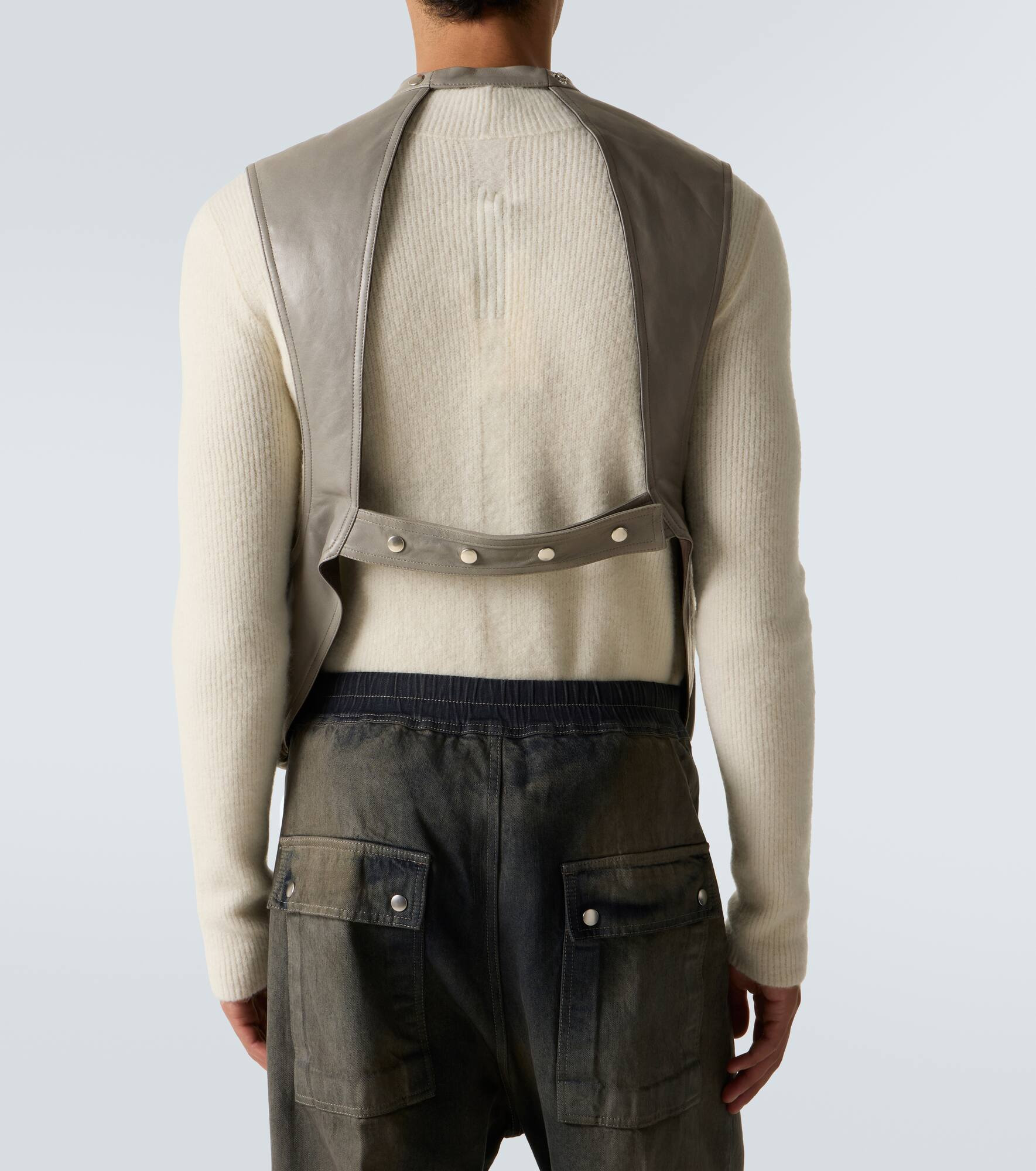 Leather vest - 4