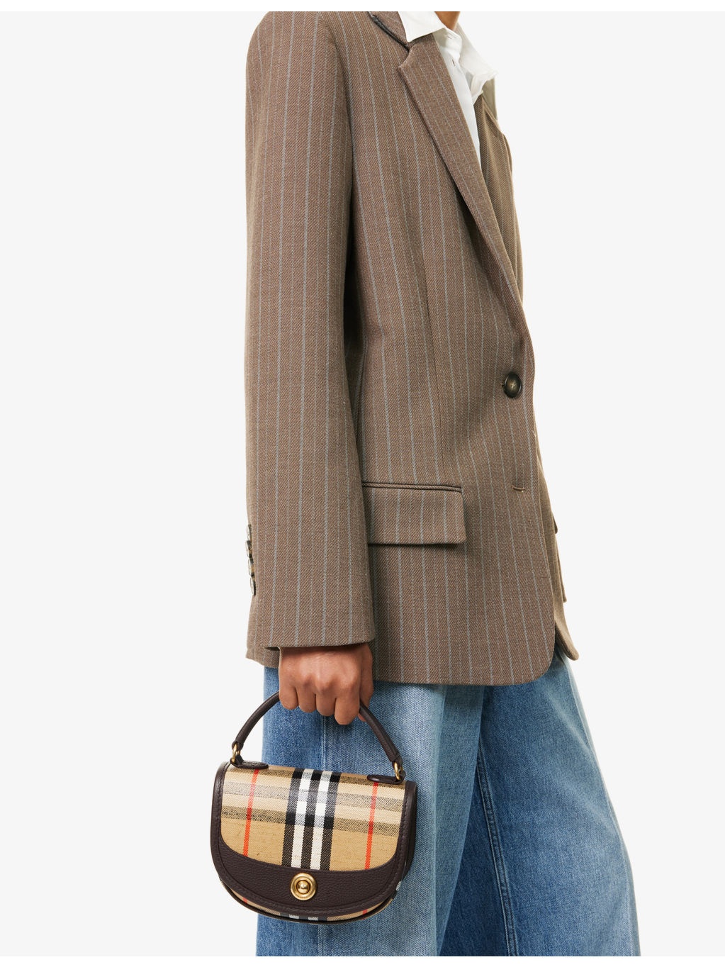 Mini Highlands Check Coated Cotton-Blend Cross-Body Bag - 6