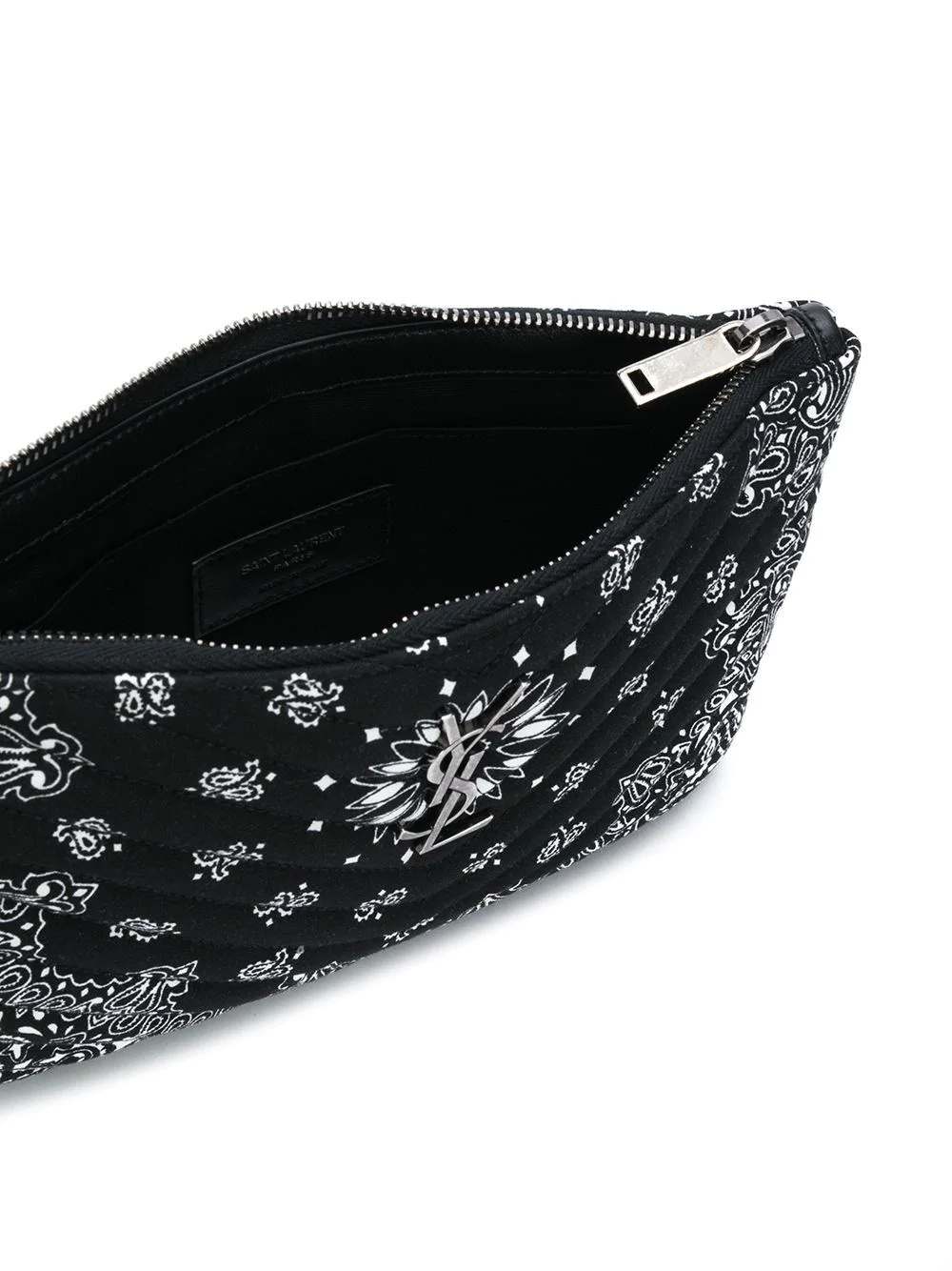 paisley print clutch - 5