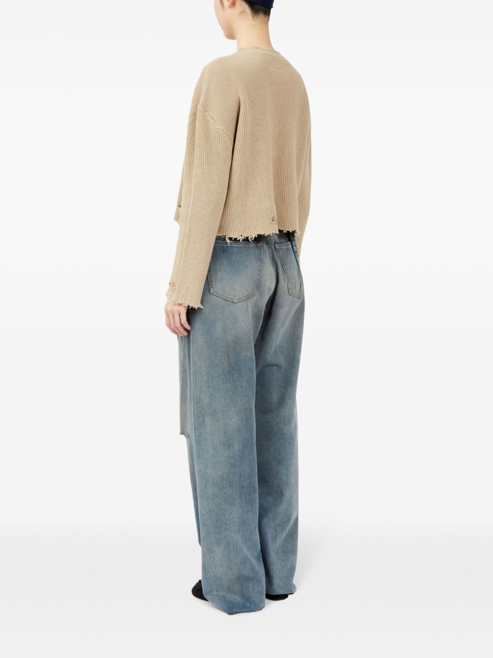 crew-neck cotton jumper - 6