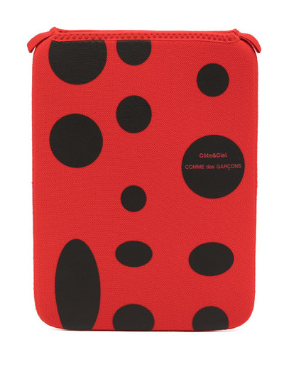 Comme Des Garçons polka dot print iPad case outlook