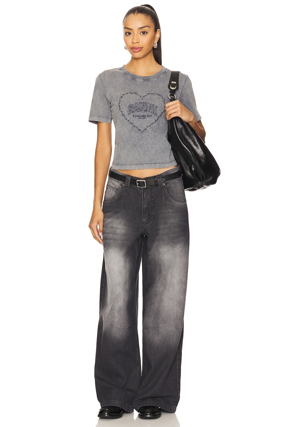 Heavy Cotton Jersey Heart Small T-shirt - 4