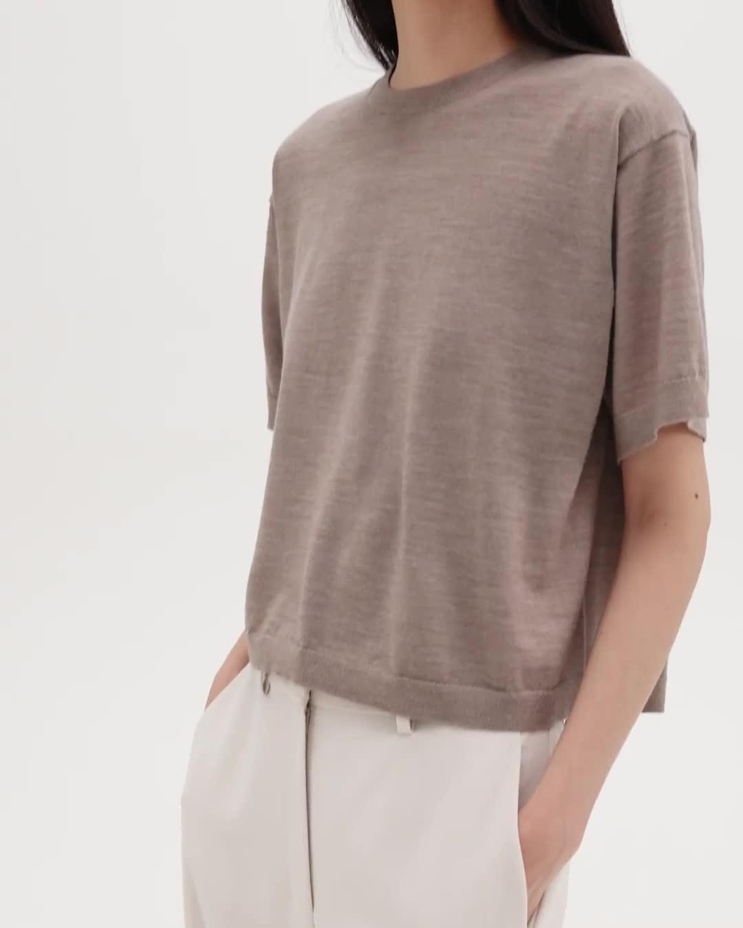 Relaxed Straight Pant in Admiral Crepe - 7