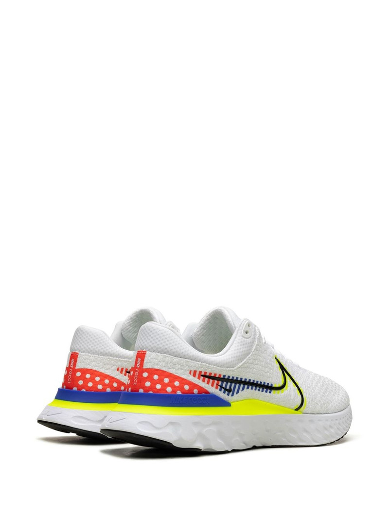React Infinity Run Flyknit 3 Premium "White/Racer Blue/Volt" sneakers 3