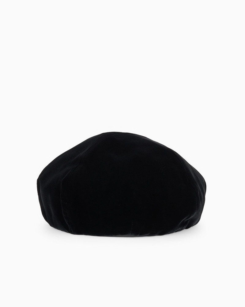 EMPORIO ARMANI Velvet beret outlook