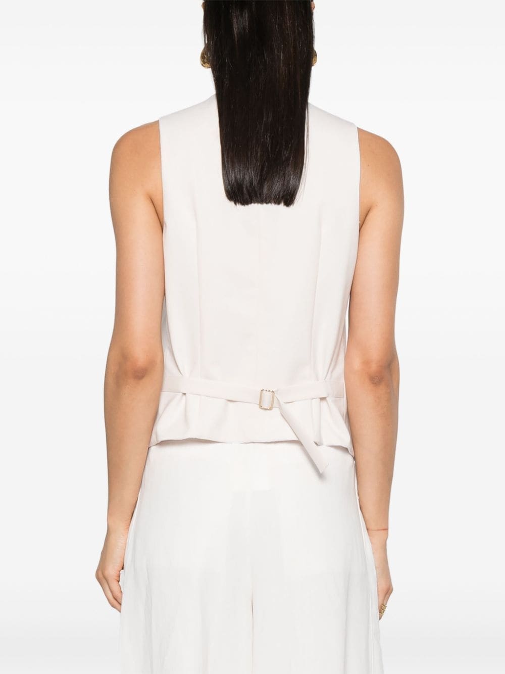 V-neck buttoned waistcoat - 4
