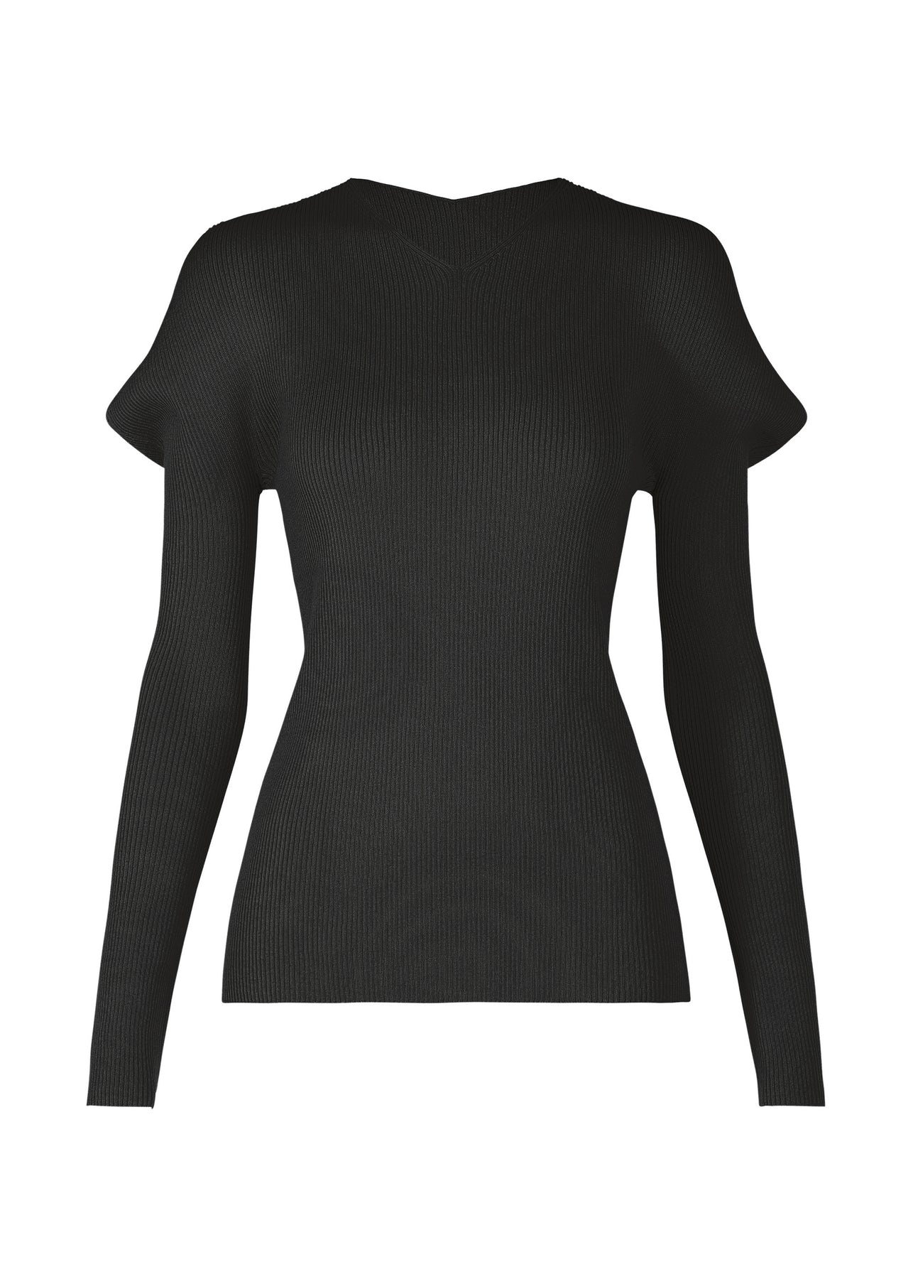 FLAT RIB KNIT TOP - 1