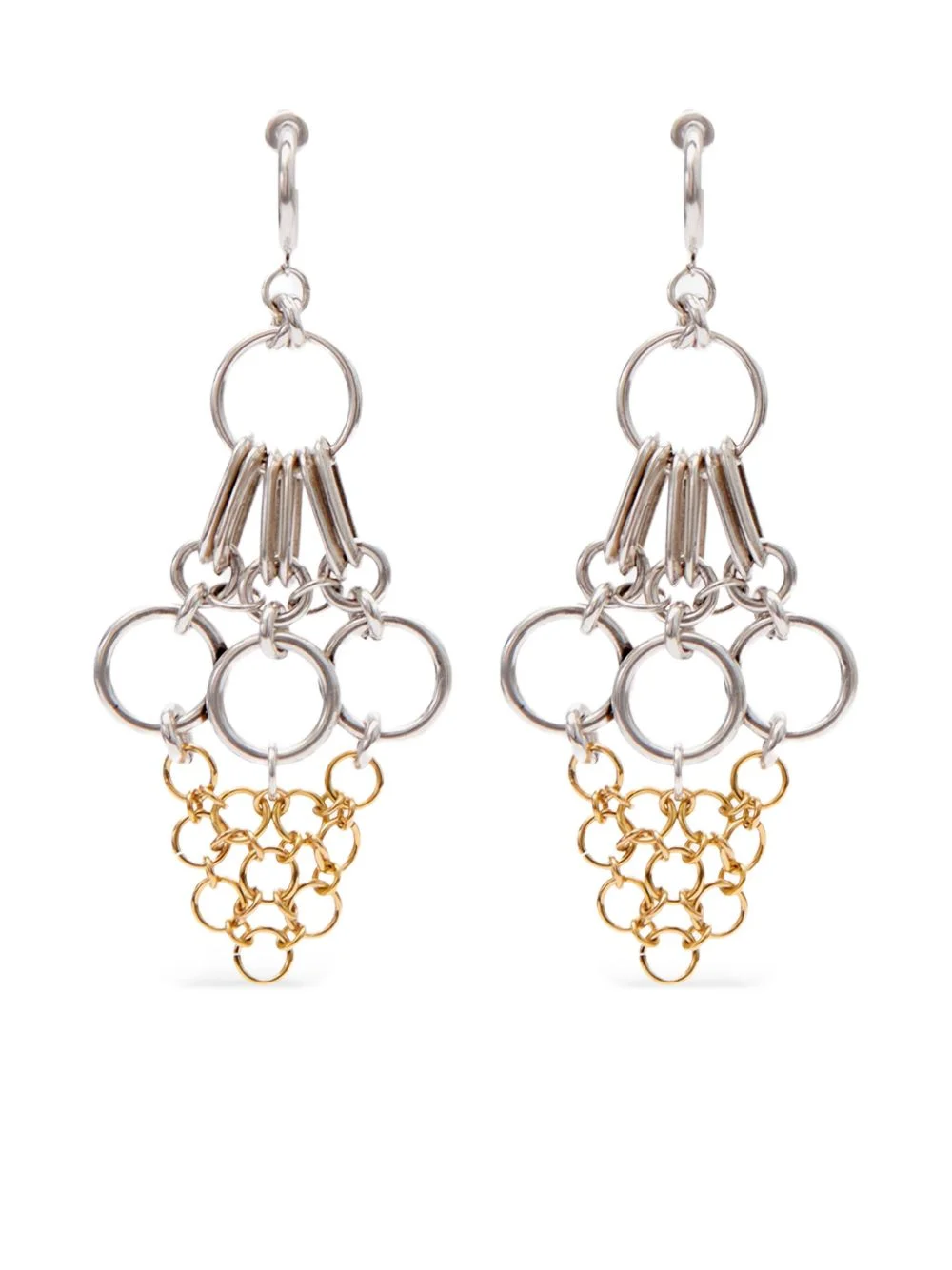 Awar circle-chain earrings - 1