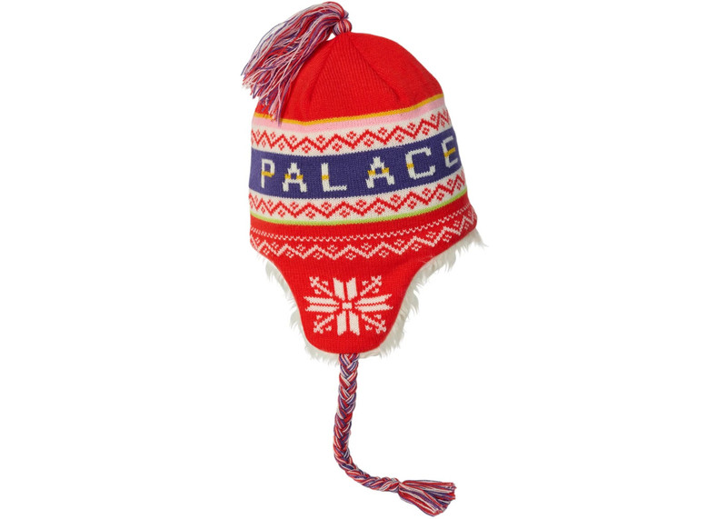 PALACE Palace Loves Me Peruvian Beanie Red outlook