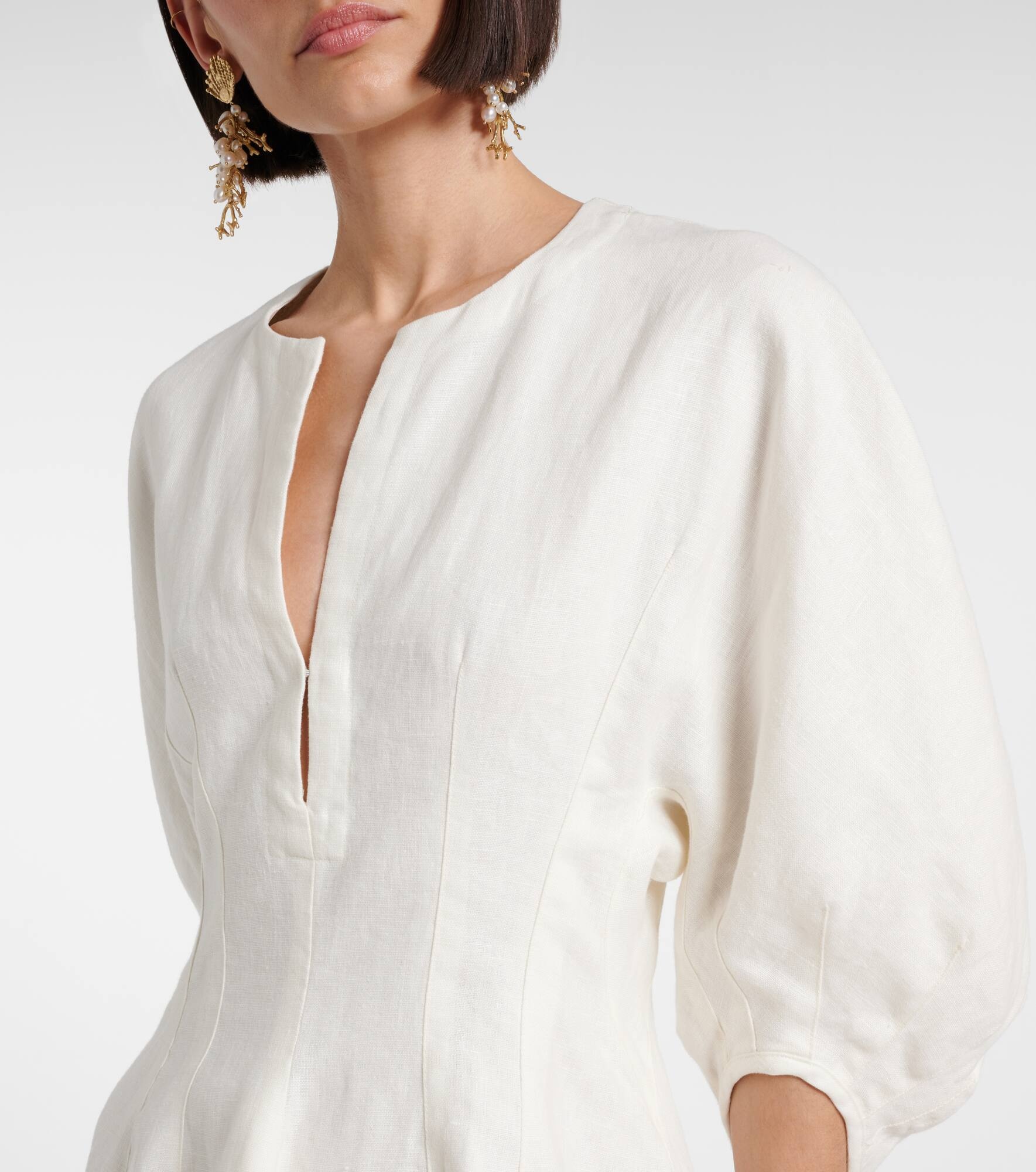 Soleil linen minidress - 4