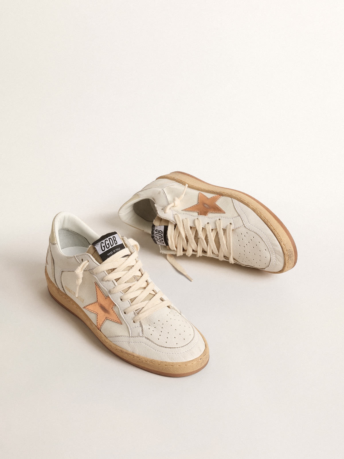 Ball Star in canvas and nappa with bronze metallic leather star - 2