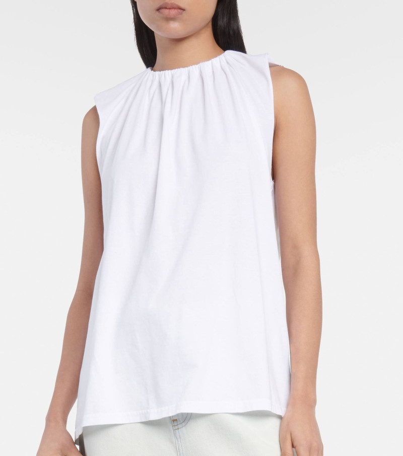 Ruffled cotton jersey top 4