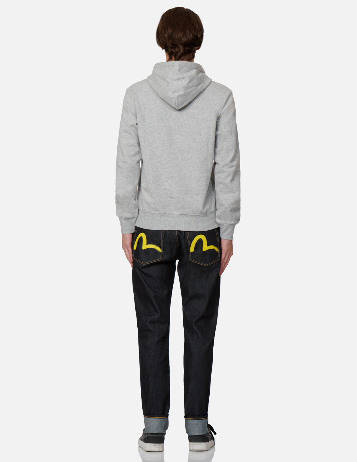 Yellow Seagull Print Taper-Fit Jeans #2017 - 5