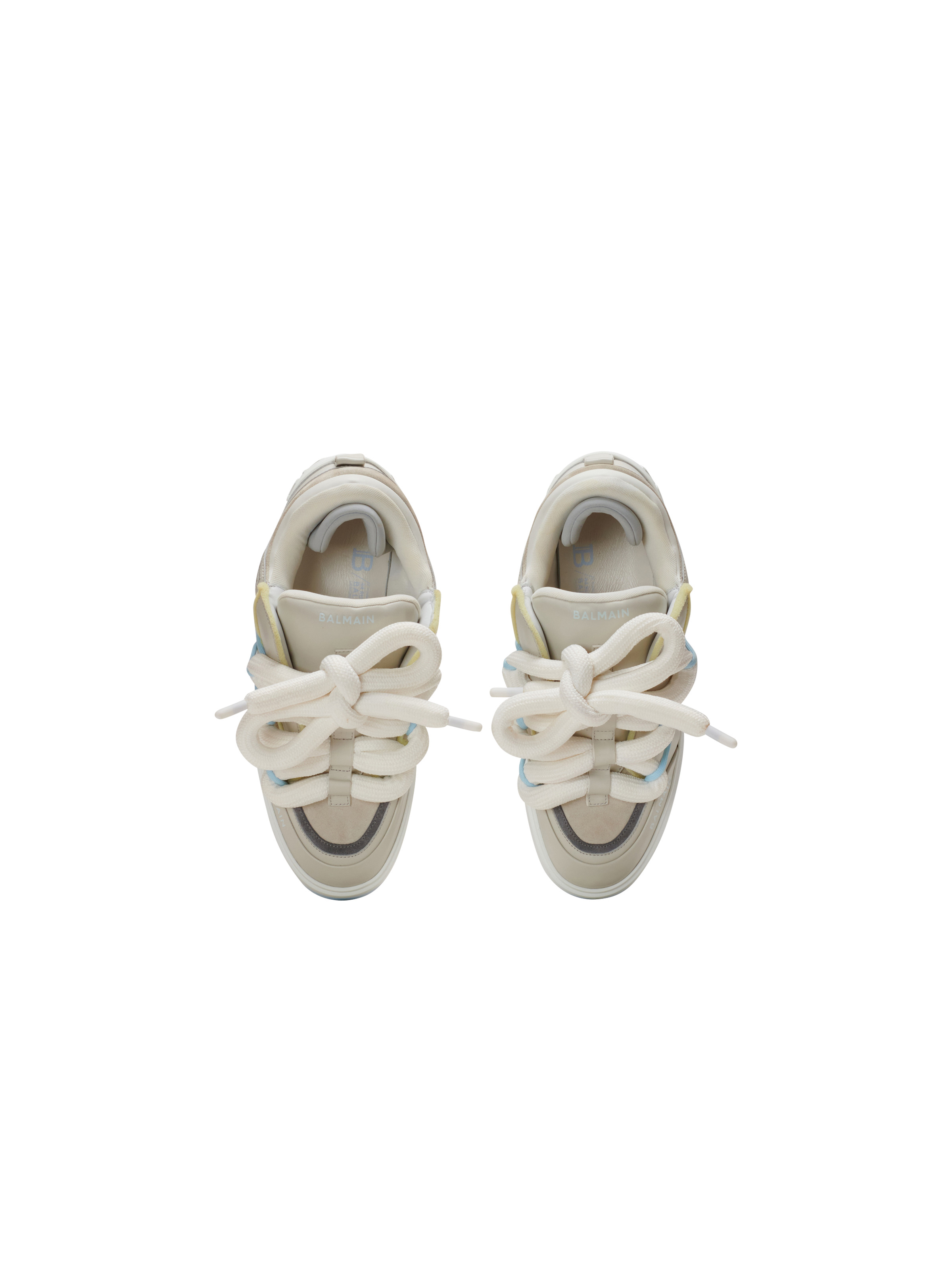 B-Court Puffy Skate sneakers in calfskin and suede - 3