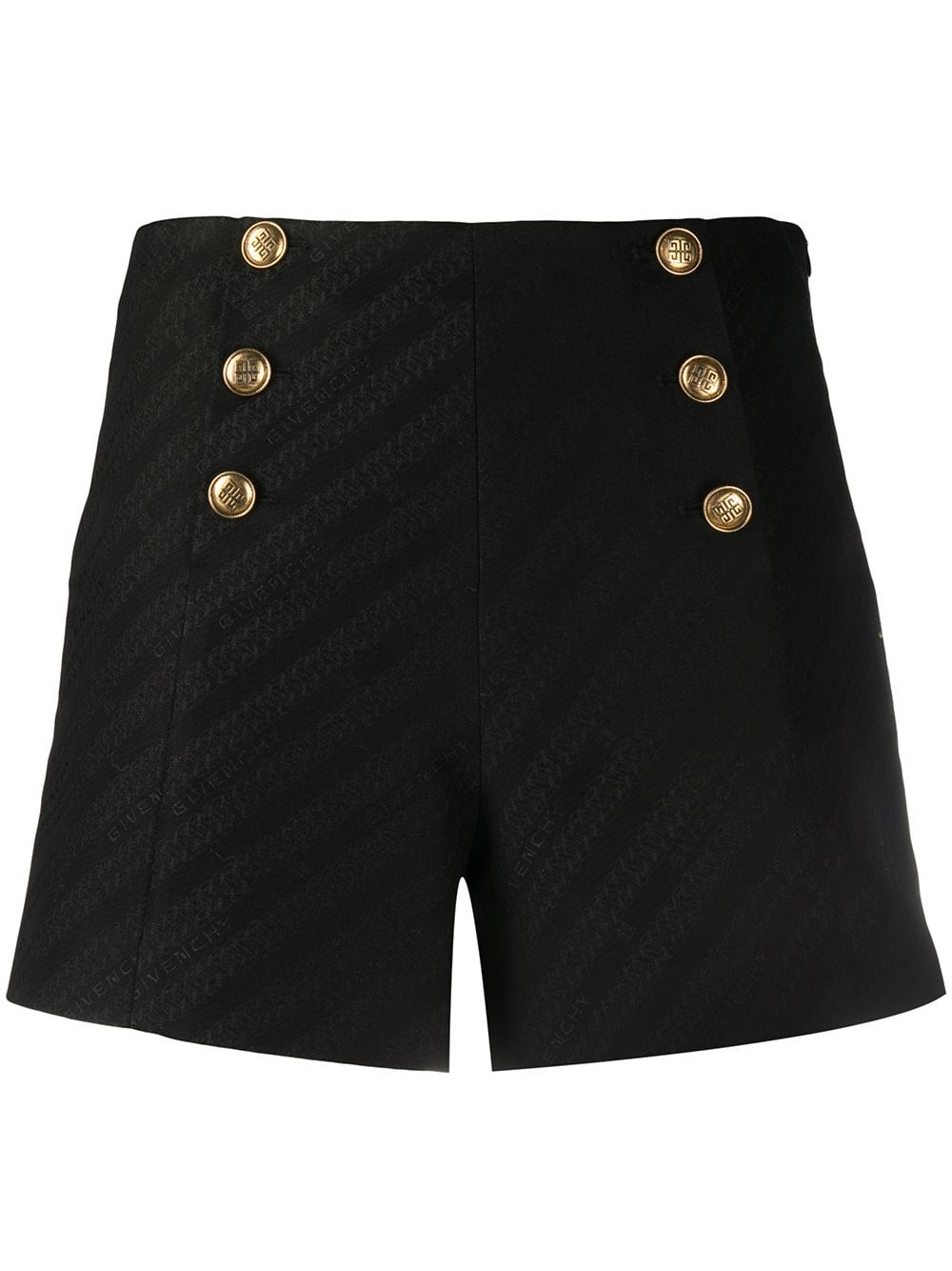   4G-button Chain jacquard shorts   - 1