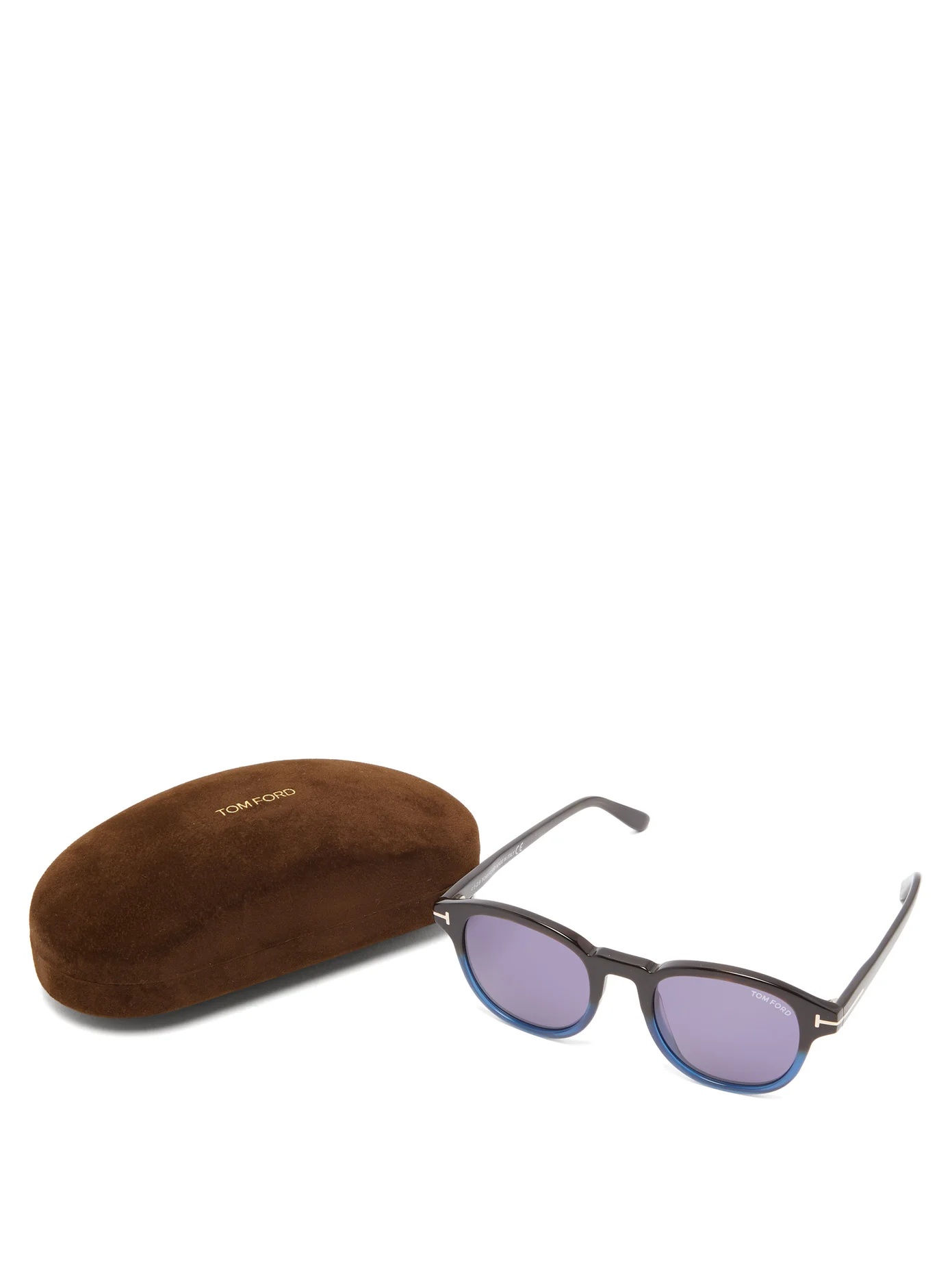 Gradated round acetate sunglasses - 5