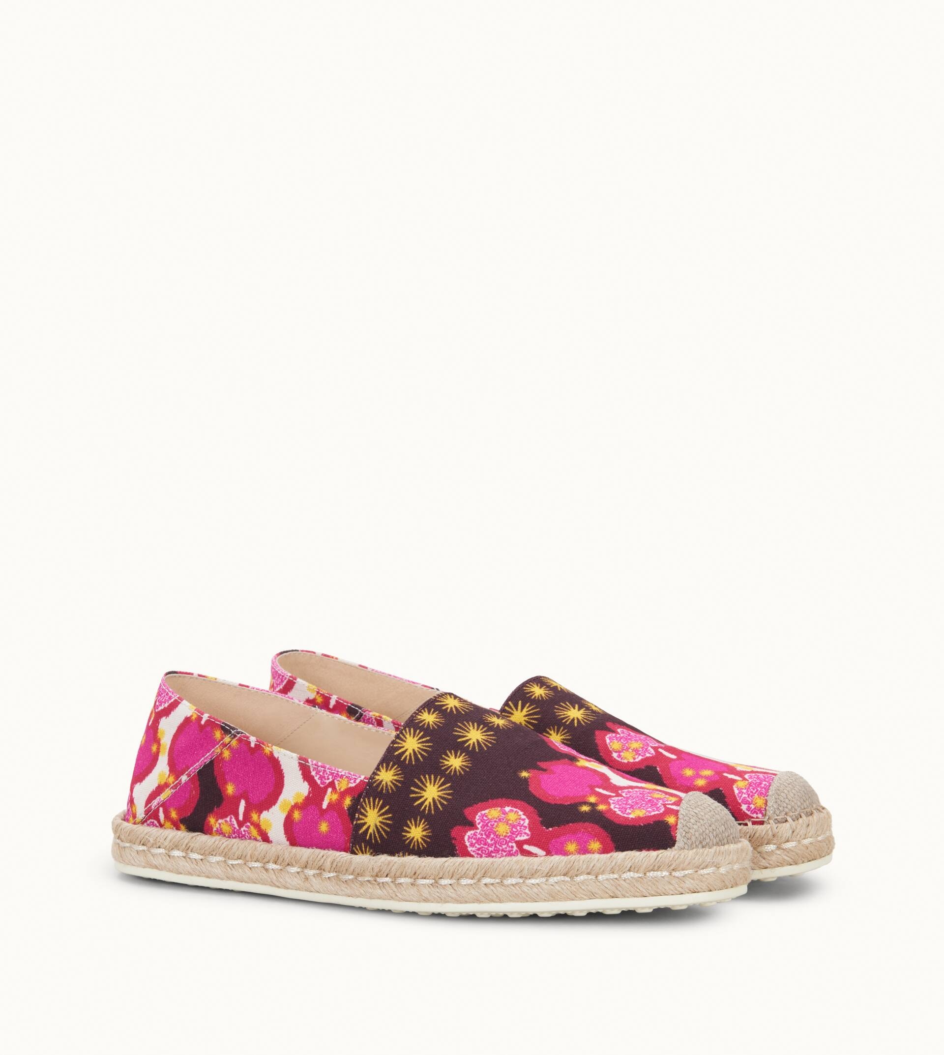 SLIP-ONS IN CANVAS - PINK, YELLOW - 5