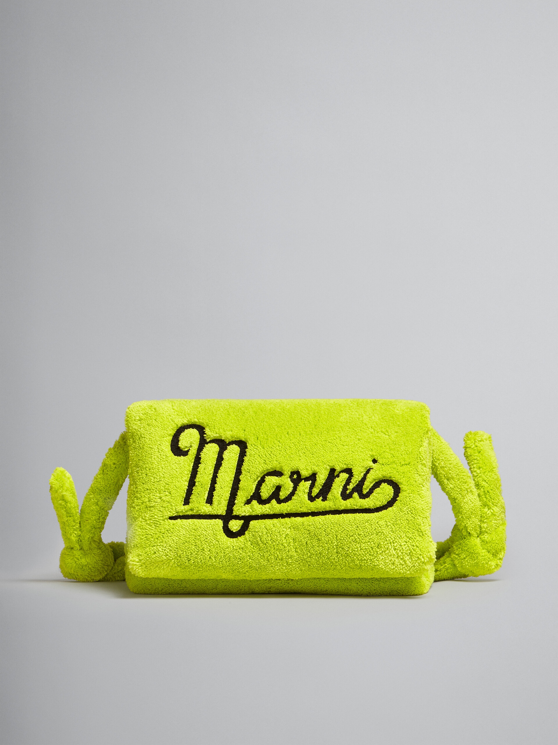LARGE GREEN TERRY PRISMA BAG - 1